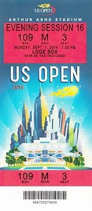 2014 US OPEN TENNIS Kei Nishikori VS Milos Raonic SESSION #16 TICKET STUB 9/1 - Picture 1 of 1