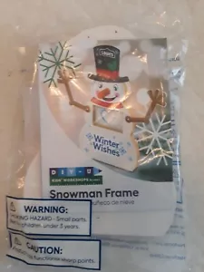 Lowe’s Build and Grow Snowman Frame Wooden Craft Kit New In Package - Picture 1 of 1