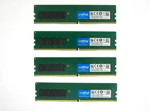Crucial 64GB (16GBx4) PC4-21300 (DDR4-2666) Memory 4x CT16G4DFD8266 Desktop RAM - Picture 1 of 1