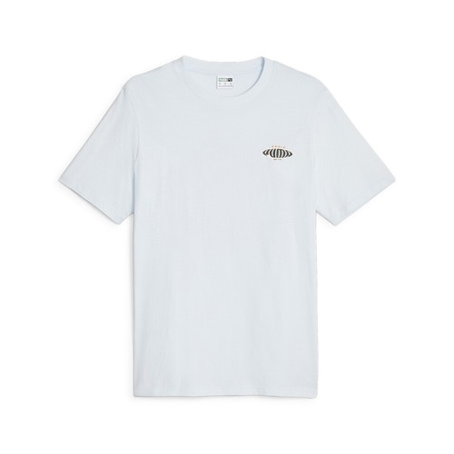 T shirt Puma Graphics Fm girocollo manica corta uomo blu casual top 62274269