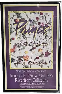Poster concerto incorniciato Prince 1985, Cincinnati - Foto 1 di 2