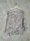 Ted Baker London 0 White Blouse Bird Cages Lace Detailing Tunic Loose Shirt