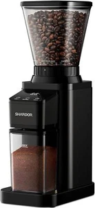 Moulin à café électrique bavure conique SHARDOR avec précision électronique noir - Photo 1/6