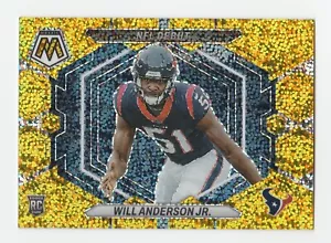 2023 Panini Mosaic Will Anderson Jr. #ND-19 Gold Sparkle Prizm SSP /24 RC Rookie - Picture 1 of 2