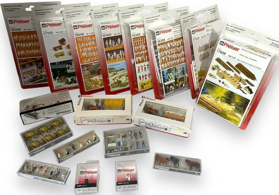 PREISER HO Scale 1:87 Figures - USA Shipper - NEW AND SEALED - Image 1 of 1