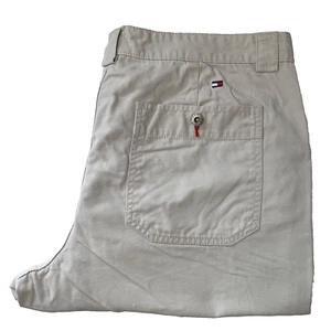 Tommy Hilfiger Cream Cotton Cargo Pockets Pants Trousers Size Women's UK 14 W35 - Picture 1 of 18
