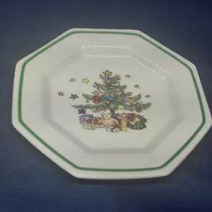Vintage Nikko Stoneware Japan "Christmastime" Individual Bread Plate EUC - Picture 1 of 4