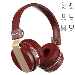 Bluetooth Headphone Stereo Wireless Headset Built-in Mic for iOS Android Phones - Photo 1 sur 15