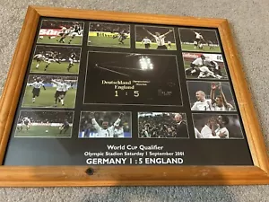 Germany V England World Cup Qualifier Framed Football Mount - Picture 1 of 8