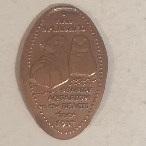 Seaside Aquarium I Was Splashed Pressed Elongated Penny PP1 - Picture 1 of 2