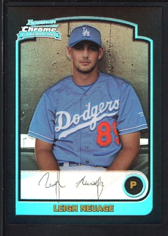 LEIGH NEUAGE 2003 BOWMAN CHROME #271 REFRACTOR DODGERS SP RARE - Image 1 of 1