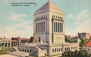 Indiana World War Memorial, Indianapolis, Indiana Vintage PC - Picture 1 of 2