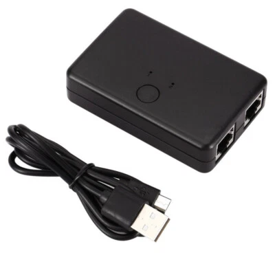 Mini 2 Port RJ45 Lan Hub Network Switch Box Computer Ethernet Adapter TD - Bild 1 von 4