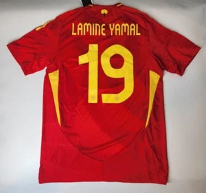 Spain Home Adidas Heat.Rdy Jersey Shirt 2024 Red Lamine Yamal #19 M-2XL IP9333 - Picture 1 of 19