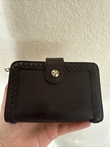 Patricia Nash Abri kleine Leder Karten Geldbörse hellbraun - Bild 1 von 14