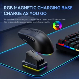 2.4G Bluetooth 1600 DPI Dual Mode Receiver Optical Mouse Wireless Gaming Mous FD - Afbeelding 1 van 12