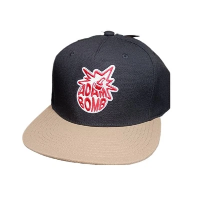 Gorra Adam Bomb Para Hombre Snapback Ajustable Negro Burbuja Sello Monopatín NUEVO Foto 1 de 4