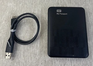 WD My Passport Ultra 1TB USB 3.0 Portable External Hard Drive – Black (WDBZFP001 - Picture 1 of 4