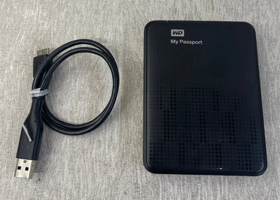 WD My Passport Ultra 1TB USB 3.0 Portable External Hard Drive – Black (WDBZFP001 - Image 1 of 4