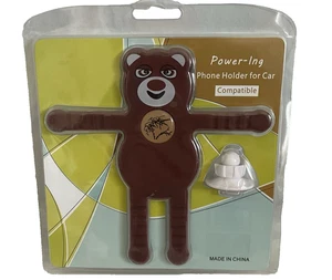 NIP Power-Ing Bear Universal Compatibility Phone Holder for Car Revolves 360* - Picture 1 of 4