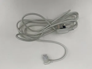 1.8m Power Cord UK Plug to Right Angle C5 Clover Leaf Lead Cable White - Picture 1 of 2