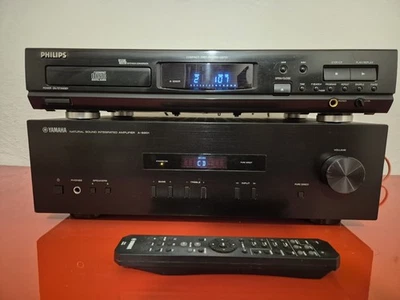 Yamaha A-S201 Black Amplificatore Integrato 140W Telecomando Pure Direct - Immagine 1 di 4