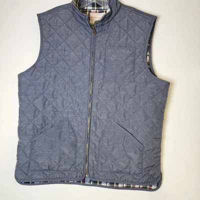 Weatherproof Vintage Vest Men's X-Large 24 Chest Dark Gray Insulated Quilted Zip - Image 1 of 4