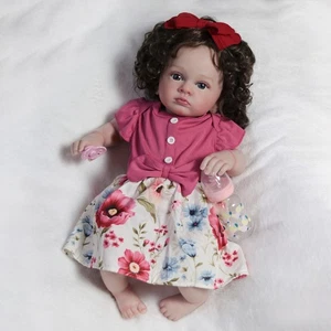 Muñeca bebé renacida vinilo silicona realista recién nacida niña muñeca regalos de Navidad - Imagen 1 de 7
