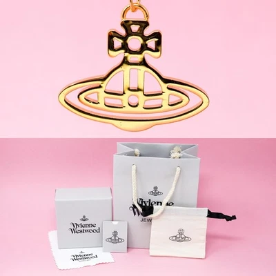 Vivienne Westwood Necklace Gold Plated Hollow Orb Pendant With Gift Box Set - Image 1 of 4