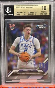 BGS 10 Cooper Flagg PRISTINE 2024-25 Bowman U Now 95 Duke March Madness Debut - Picture 1 of 2