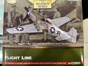 CORGI P-51 MUSTANG "AA34407", FLIGHT LINE COLLECTION , 1:32. - Picture 1 of 9