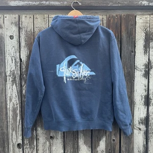Vintage Quiksilver Surf Fleece Zip Up Herren Hoodie Gr. L - Bild 1 von 7