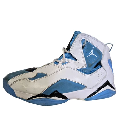 Nike Jordan True Flight branco azul universitário preto (342964-140) masculino tamanho 10 - Imagem 1 de 4