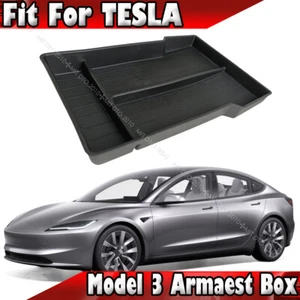 2024-2025 Fit For Tesla Model 3 Storage box under armrest box TPE model - Picture 1 of 5