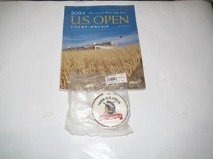 2004 US Open Championship Shinnecock Program + Bag Tag, Tees, Ball Mark. Nice - Picture 1 of 2
