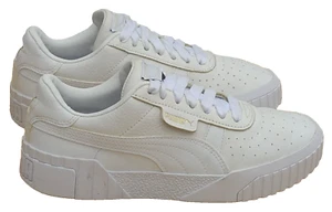 Puma Cali White Gold Women Casual Lifestyle Shoes 369155-01 UK 4 - Picture 1 of 11