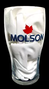 Vaso de cerveza estilo tulipán MOLSON CANADIENSE con logotipo de hoja de arce de LIBBEY (6 pulgadas) ¡NUEVO! - Imagen 1 de 7