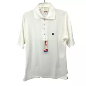 Vintage Wilson Mens Kodel Polyester Polo Shirt Size Large NWT White Made in USA - Picture 1 of 15
