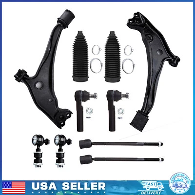 Front Lower Control Arms Tie Rods Sway Bars For 1999 2000 2001 2002 Nissan Quest - Image 1 of 4