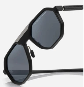 OCCHIALE PORSCHE DESIGN P8981 A 55/20 NERO OPACO lens GRIGIO SPECCHIATO - Picture 1 of 3