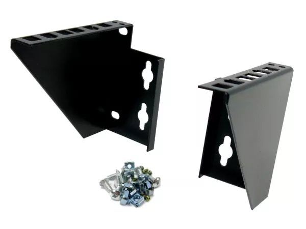 CNAweb 2U 19" Network Rack Bracket for Wallmount Vertical Hang or Desk Mount - Image 1 of 4