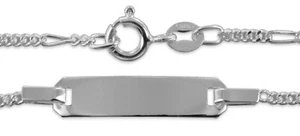 Kinder Schild - Armband   925/000 Silber hochglanzpoliert   Länge: 14cm  - Picture 1 of 1