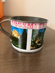 Vintage YOSEMITE NATIONAL PARK Tin/Metal Souvenir Cup