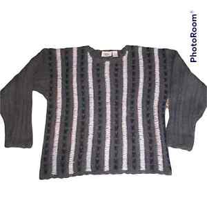 Vintage Pasta 50% Mohair Sweater Sz L Pullover Crew Neck Warm Cozy