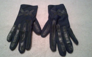 Guantes de spandex de nailon azul vintage talla 8 1/2" - Imagen 1 de 3