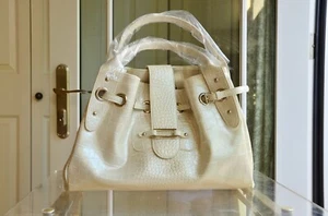 Laneige Faux Leather Shoulder Bag Cream Ivory - Picture 1 of 10