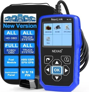 Heavy Duty Truck Scanner NL102 OBD/EOBD+HDOBD Diagnostic Scanner Scan Tools - Picture 1 of 12