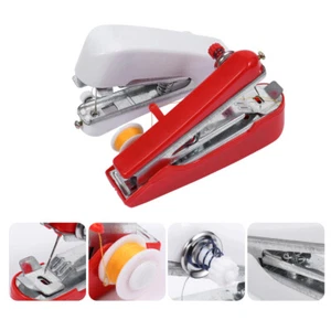 2 Pcs Small Sewing Machine Mini Portable Pocket Travel Child - Picture 1 of 12