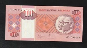 Angola 10 Kwanzas, 1999, P-145, Banknotes, UNC