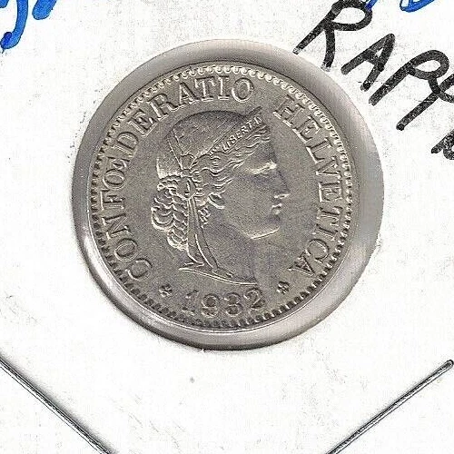 1932-B Switzerland Ten Rappen Coin - Image 1 of 2